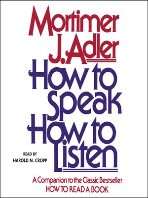 cover image of How to Speak How to Listen